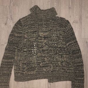 Nordstrom Loose Knit Open Back Cropped Sweater